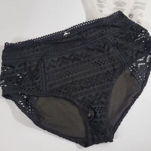 Elegant Black Lace Bikini Bottom